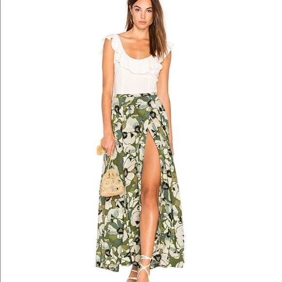 Free People | Skirts | Free People Hot Tropic Floral Maxi Skirt | Poshmark